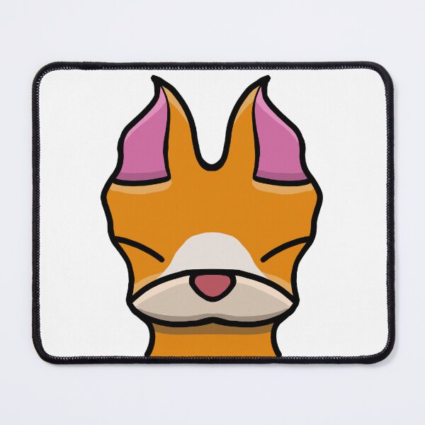 Item preview, Cute Sleepy Fox Face – Orange Kawaii Animal Sticker Art designed and sold by davidmalec.