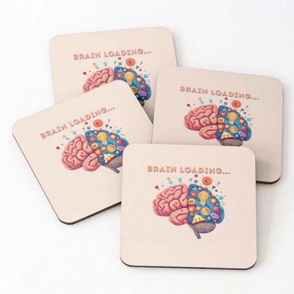 Item preview, Brain Loading... - Cute Pun | TeeHee Puns Funny Design designed and sold by TeeHee Puns.