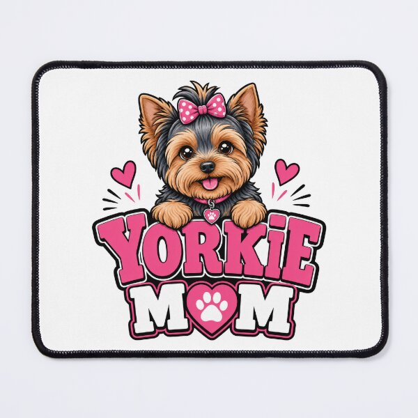 Item preview, Yorkie Mom Funny pet puppy dog vintage design for yorkshire terrier owners and yorkie lovers  designed and sold by LD ART.