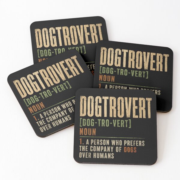 Item preview, Dogtrovert Dog Lover Introvert Dog Owner Pet Parent designed and sold by SkeletonsDanger.