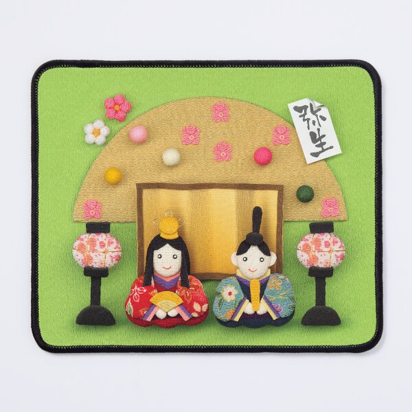 Item preview, Traditional Chirimen Crepe Fabric Hina Dolls for Girls' Festival Photo designed and sold by OsakaYumeWorks.