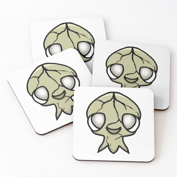 Item preview, Cute Cracked Skull Monster – Spooky Kawaii Halloween Sticker designed and sold by davidmalec.