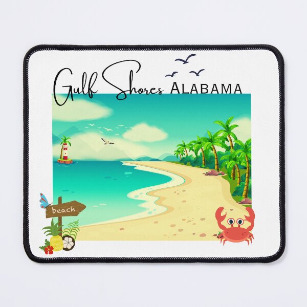 Item preview, Gulf Shores Alabama Tropical Beach Scene Design designed and sold by DonnaRaine.