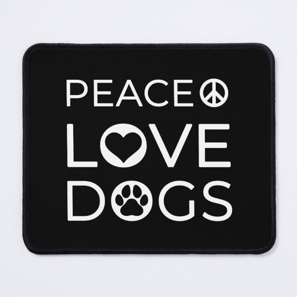Item preview, Peace Love Dogs Symbol Typography designed and sold by teeperfect.