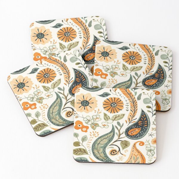 Item preview, Earthy folk art pattern designed and sold by IvaiAna.