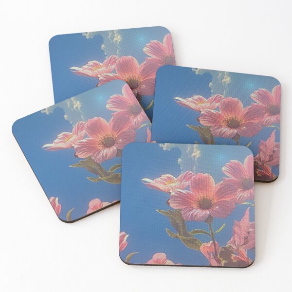 Item preview, Pink Wildflowers and Fluffy Summer Clouds designed and sold by oinetgy.