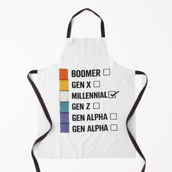 Item preview, Boomer Gen X Millennial Gen Z Gen Alpha Generation Checklist Funny Millennial Gift designed and sold by SHREE ART STUDIO.
