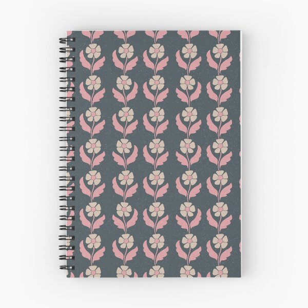 Item preview, Medium Navy Folk Floral Vintage Botanical Stripe Pattern Design designed and sold by DColourMuse.