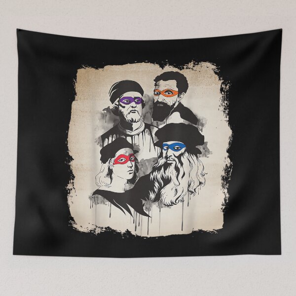 Item preview, Humor artístico - Ninjas del arte del Renacimiento italiano designed and sold by SylviaYLaughlin.