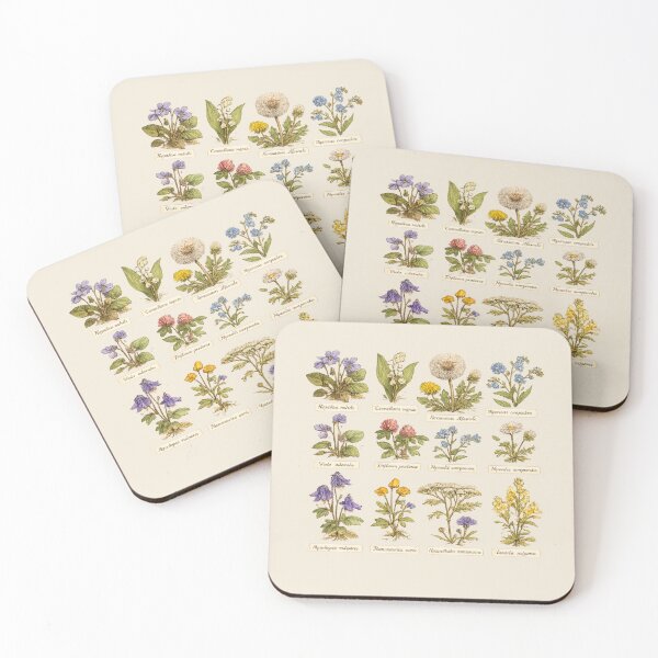 Item preview, Pressed Wildflowers Herbarium Illustration – Victorian Botanical Watercolor Art designed and sold by MagicMakerPh.