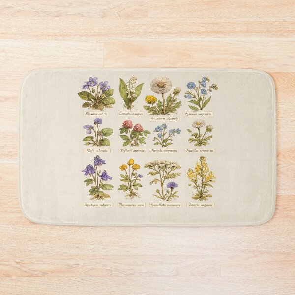 Item preview, Pressed Wildflowers Herbarium Illustration – Victorian Botanical Watercolor Art designed and sold by MagicMakerPh.