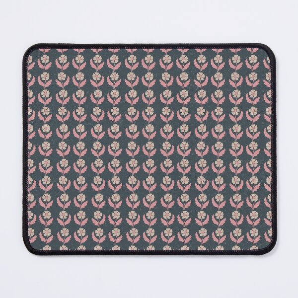 Item preview, Small Navy Folk Floral Vintage Botanical Stripe Pattern Design designed and sold by DColourMuse.