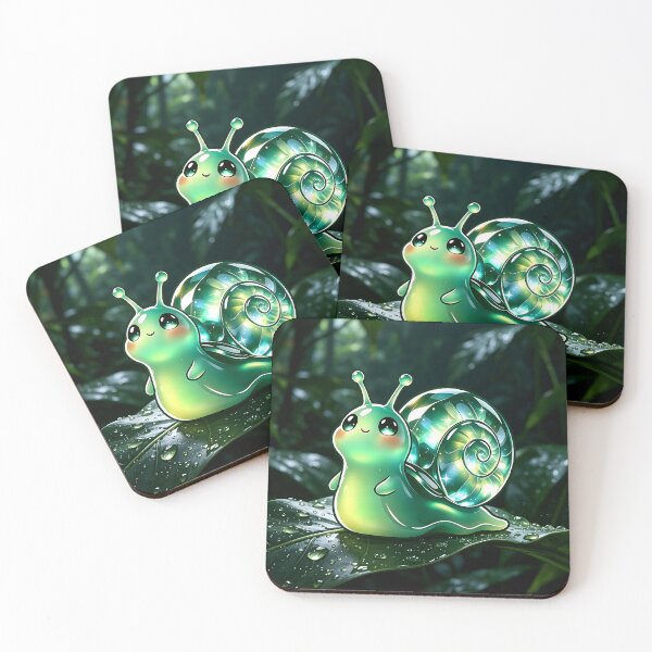 Item preview, Leptopoma nitidum - Emerald Green Glass Snail designed and sold by ABYSSLAB.