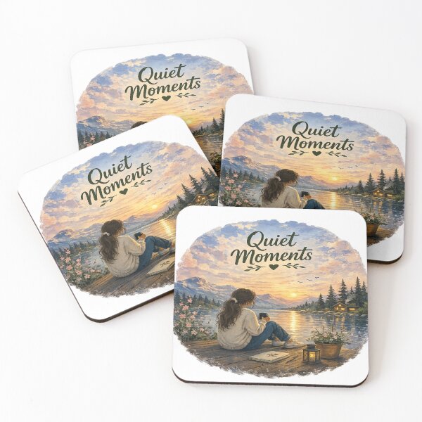 Item preview, Quiet Moments | Gouache Nature Aesthetic Sticker designed and sold by Genzfirevibes.