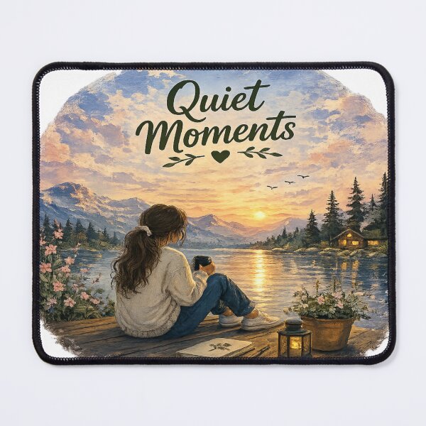 Item preview, Quiet Moments | Gouache Nature Aesthetic Sticker designed and sold by Genzfirevibes.