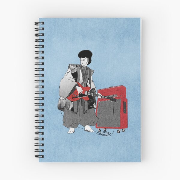 Item preview, Samurai Rock Guitarist Ukiyoe art designed and sold by AkogareWorks.