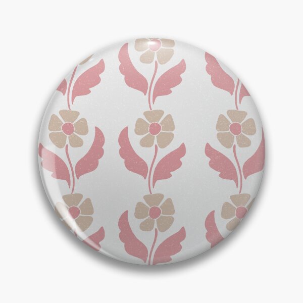 Item preview, Large Ivory Folk Floral Vintage Botanical Stripe Pattern Design designed and sold by DColourMuse.