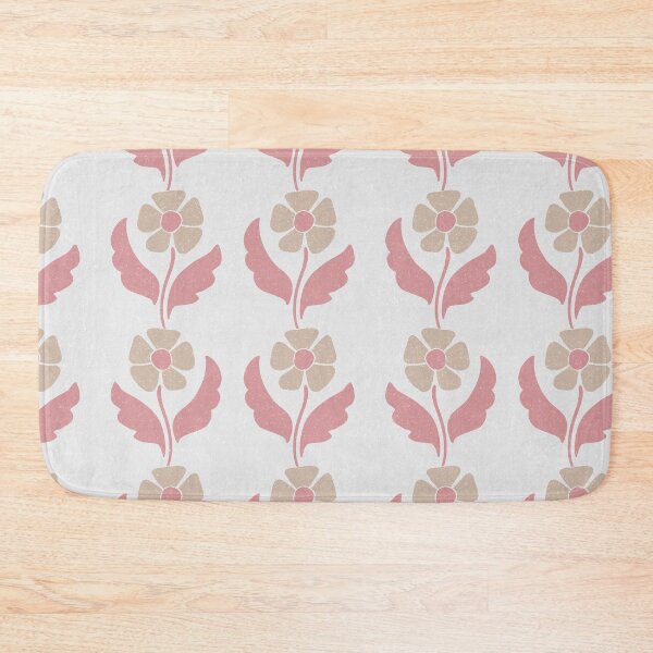Item preview, Large Ivory Folk Floral Vintage Botanical Stripe Pattern Design designed and sold by DColourMuse.