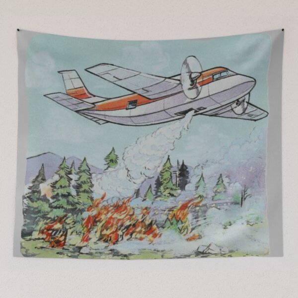 Item preview, water bomber aerial fire fighting forest fire aircraft designed and sold by PilotandPlane.