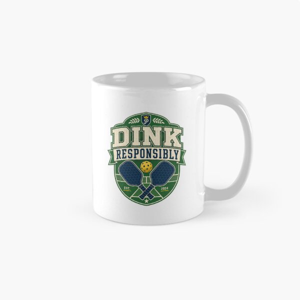 Item preview, Vintage Pickleball Dink Responsibly Retro Paddle Club Design designed and sold by Soft Panic Studio.