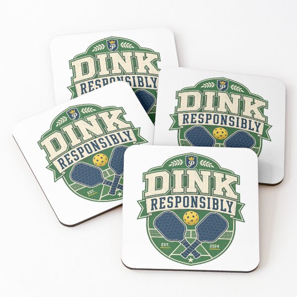 Item preview, Vintage Pickleball Dink Responsibly Retro Paddle Club Design designed and sold by Soft Panic Studio.
