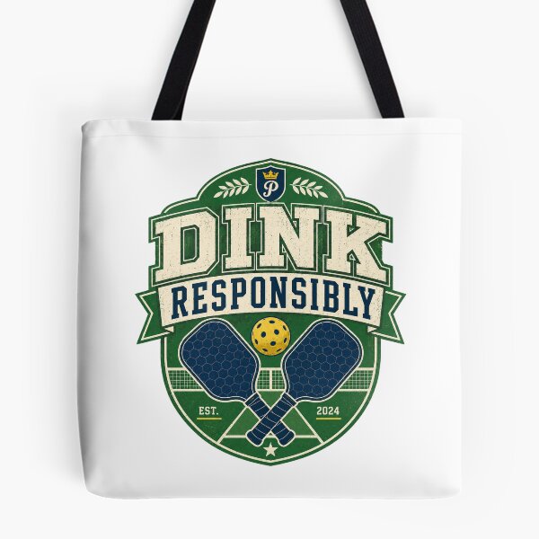 Item preview, Vintage Pickleball Dink Responsibly Retro Paddle Club Design designed and sold by Soft Panic Studio.