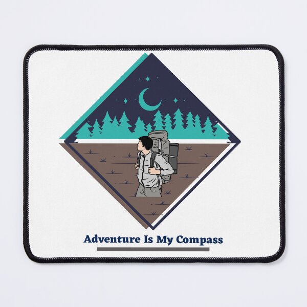 Item preview, Adventure is my compass day hiking designed and sold by RKDesignVault99.