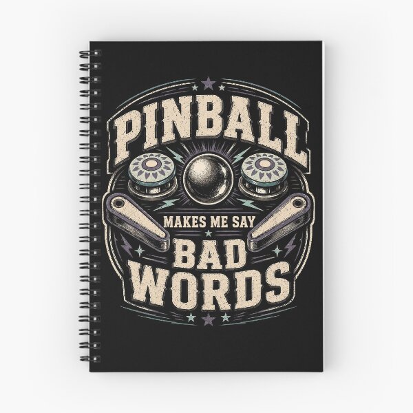 Item preview, Pinball Makes Me Say Bad Words – Funny Retro Arcade Pinball Lover Design designed and sold by PosiMCreations.
