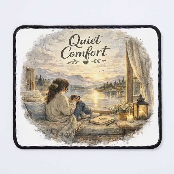 Item preview, Quiet Comfort | Watercolor & Ink Cozy Nature Sticker designed and sold by Genzfirevibes.