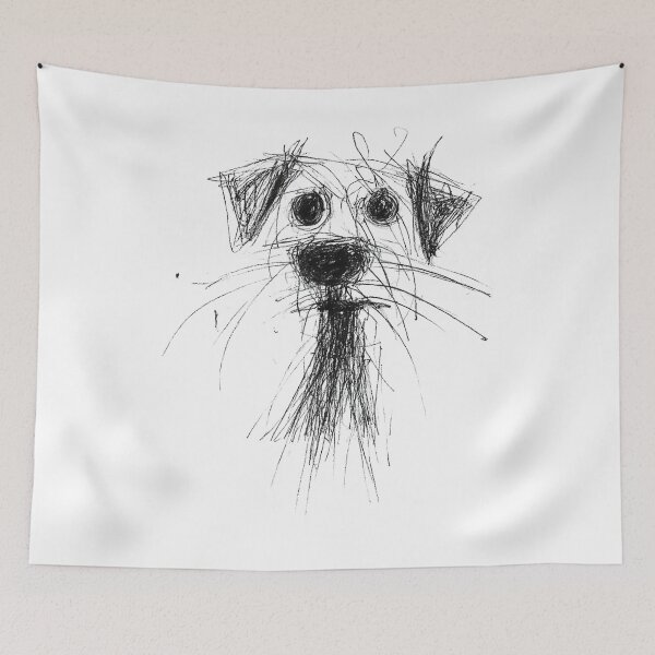 Item preview, Dog Lover Abstract Scribble Art Cute Puppy Puppy designed and sold by SylviaYLaughlin.
