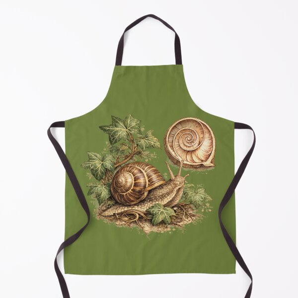 Item preview, Garden Snail Botanical Illustration – Vintage Naturalist Watercolor Scientific Artwork designed and sold by MagicMakerPh.
