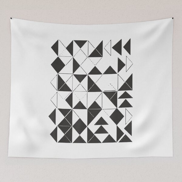 Item preview, Artsy Modern Abstract Art Lines Shape Geometric Block Print designed and sold by SylviaYLaughlin.