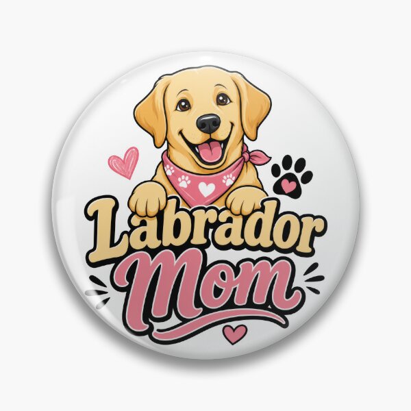 Artikelvorschau, Labrador-Mama – Lustiges Vintage-Design für Labrador-Besitzer und -Liebhaber entworfen und verkauft von LD ART.