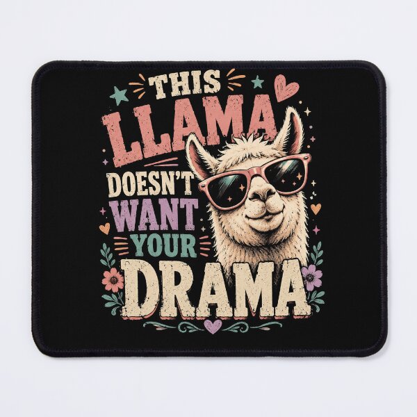 Item preview, This Llama Doesn’t Want Your Drama – Funny Llama No Drama Design designed and sold by PosiMCreations.