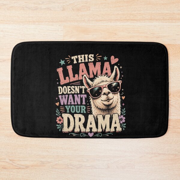 Item preview, This Llama Doesn’t Want Your Drama – Funny Llama No Drama Design designed and sold by PosiMCreations.