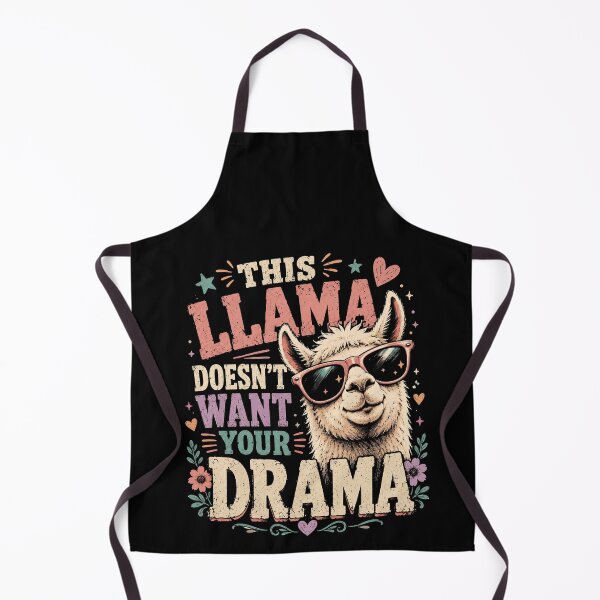 Item preview, This Llama Doesn’t Want Your Drama – Funny Llama No Drama Design designed and sold by PosiMCreations.