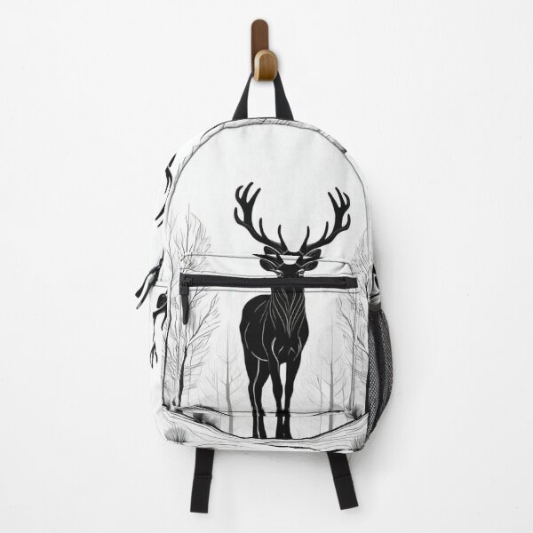 Item preview, Art - Iconic Deer, Minimalist Winter Illustration designed and sold by World-Pets.