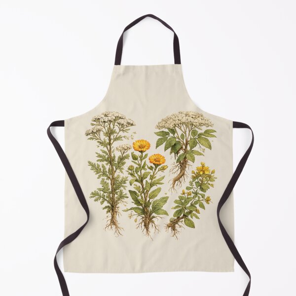 Item preview, Medicinal Herbs Botanical Illustration – Vintage Wildflower Watercolor Plant Study designed and sold by MagicMakerPh.