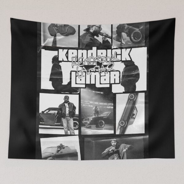Aperçu de l'œuvre Art du collage de Kendrick Lamar créée et vendue par BubbleStreet.