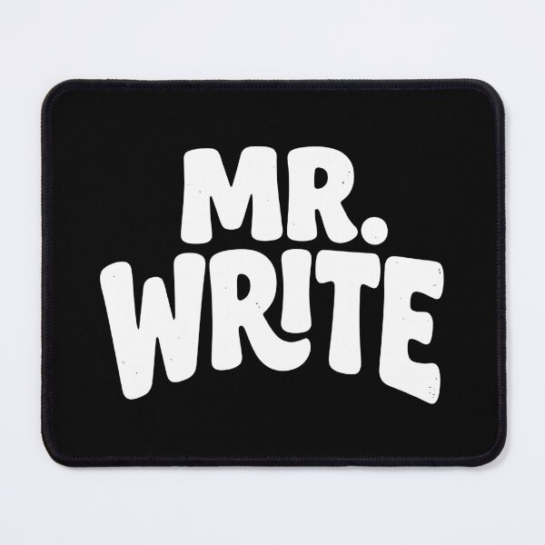 Item preview, Mr. Write Funny Typography Statement designed and sold by Digital Art Works Hub.