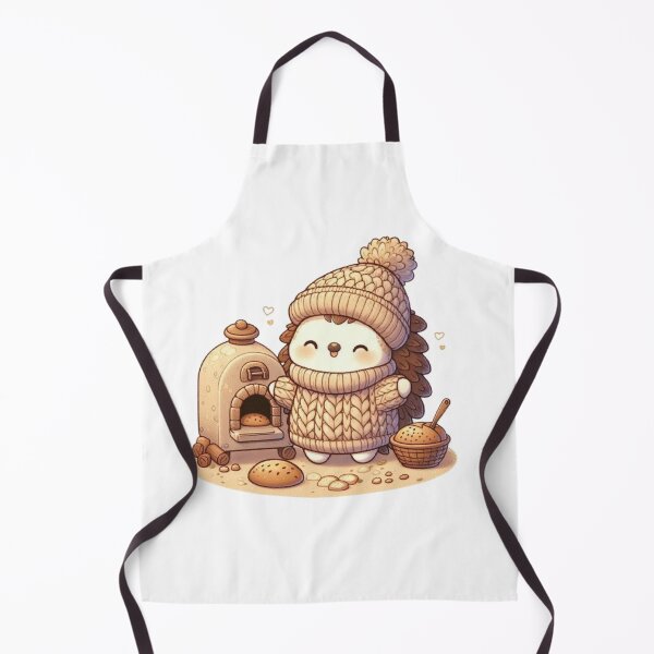 Item preview, Cozy Woodland Hedgehog Baking Bread | Cute Cottagecore Animal Illustration designed and sold by vigzhifushions.