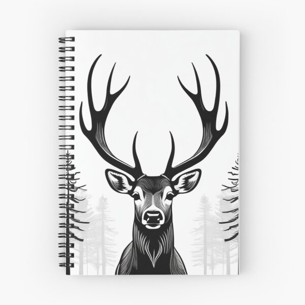 Item preview, Art - Stylized Deer Representation, Contemporary Minimalist Aesthetic designed and sold by World-Pets.