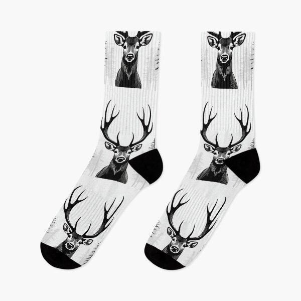 Item preview, Art - Stylized Deer Representation, Contemporary Minimalist Aesthetic designed and sold by World-Pets.
