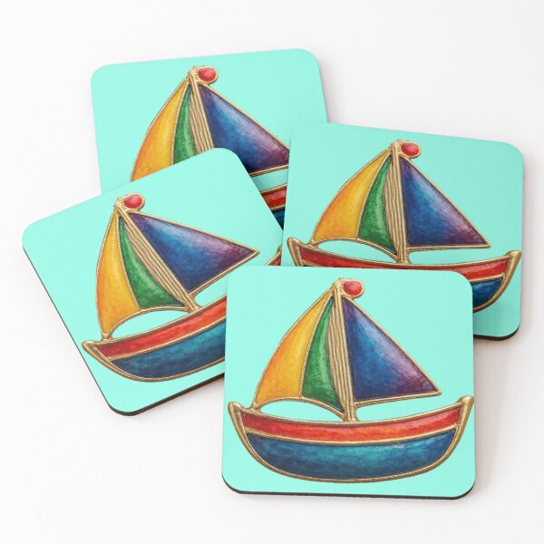 Aperçu de l'œuvre Summer Sailboat — colors on a journey créée et vendue par Catfcreations.