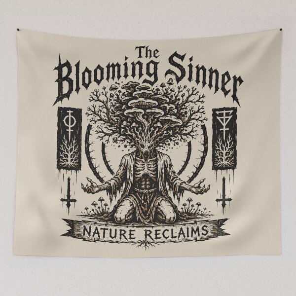 Item preview, The Blooming Sinner Woodcut designed and sold by agearb.