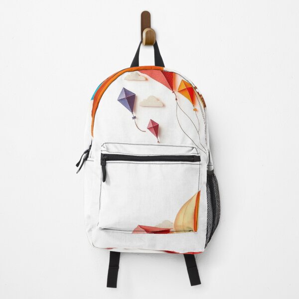Item preview, A Hot Air Balloon Made Of Colorful Kites Vintage-I designed and sold by QuirkThreadsCo.