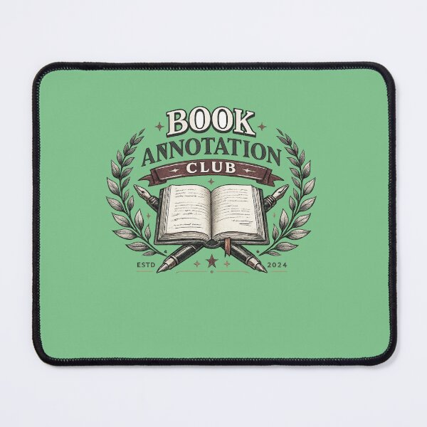 Item preview, Book Annotation Club Vintage Library Graphic designed and sold by Cosmos Creative Studios.