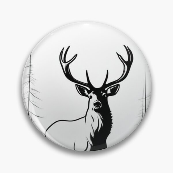 Item preview, Art - Stylized Deer, Minimalist Graphic Representation designed and sold by World-Pets.