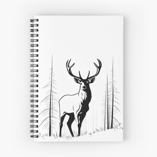 Item preview, Art - Stylized Deer, Minimalist Graphic Representation designed and sold by World-Pets.