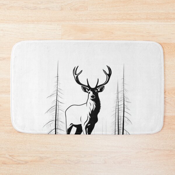 Item preview, Art - Stylized Deer, Minimalist Graphic Representation designed and sold by World-Pets.